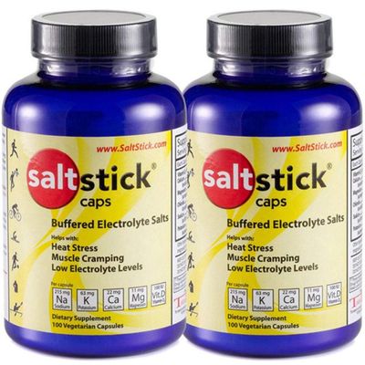 SaltStick Caps Electrolyte Replacement 100 Count (200 Capsules) (Packaging May Vary)