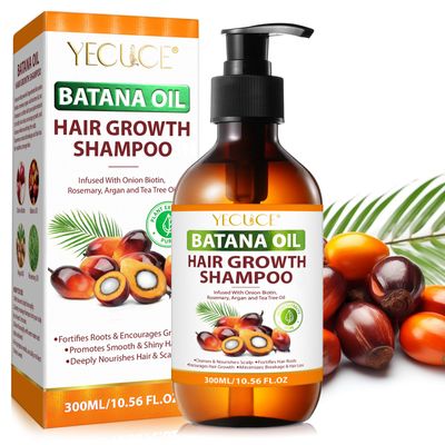 Batana Oil Shampoo, Organic Batana Oil with Onion Shampoo for Men and Women Daily Hair Care,for Thinning Hair Hair Loss, for Curly Hair Straight hair