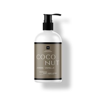 Natural Inspirations Coconut Ambre Vanille Nourishing Hand Body Lotion 12oz
