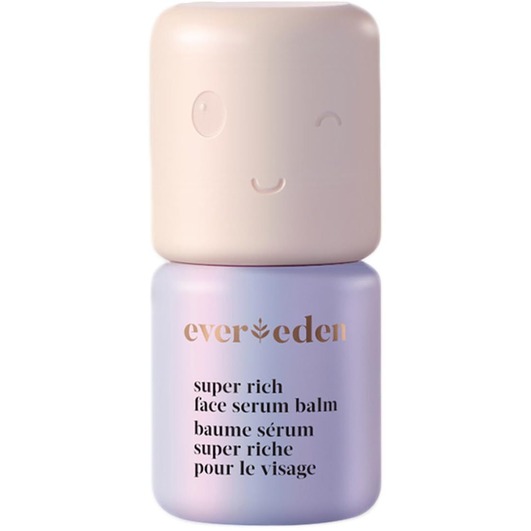 Evereden Super Rich Hydrating Face Serum Balm Clean Vegan, Soothing Nourishing Moisturizer Stick for Harsh, Cold Climates - With Syberian Chaga, Ceramides, Seaberry Seed Oil
