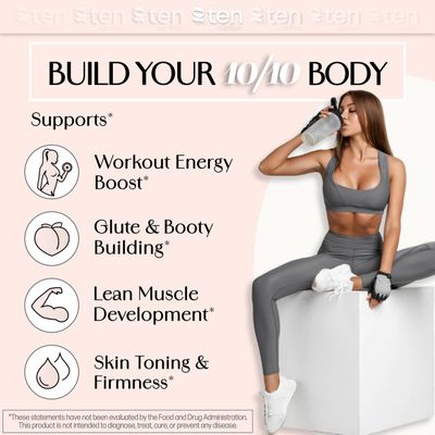 New - Creatine Collagen for Women - Supports Lean Muscle Growth Development, Booty Gain, Energy Recovery - 5g Creatine Monohydrate Plus 5000mg Collagen Peptides Combo - Unflavored, 30 Servings
