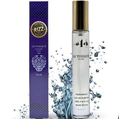 R1ZZ - Le Toxique Pheromone-Infused Cologne for Men Raw Pheromones Attraction Lasting Spray USA-Made Bold Strength Scent for Him
