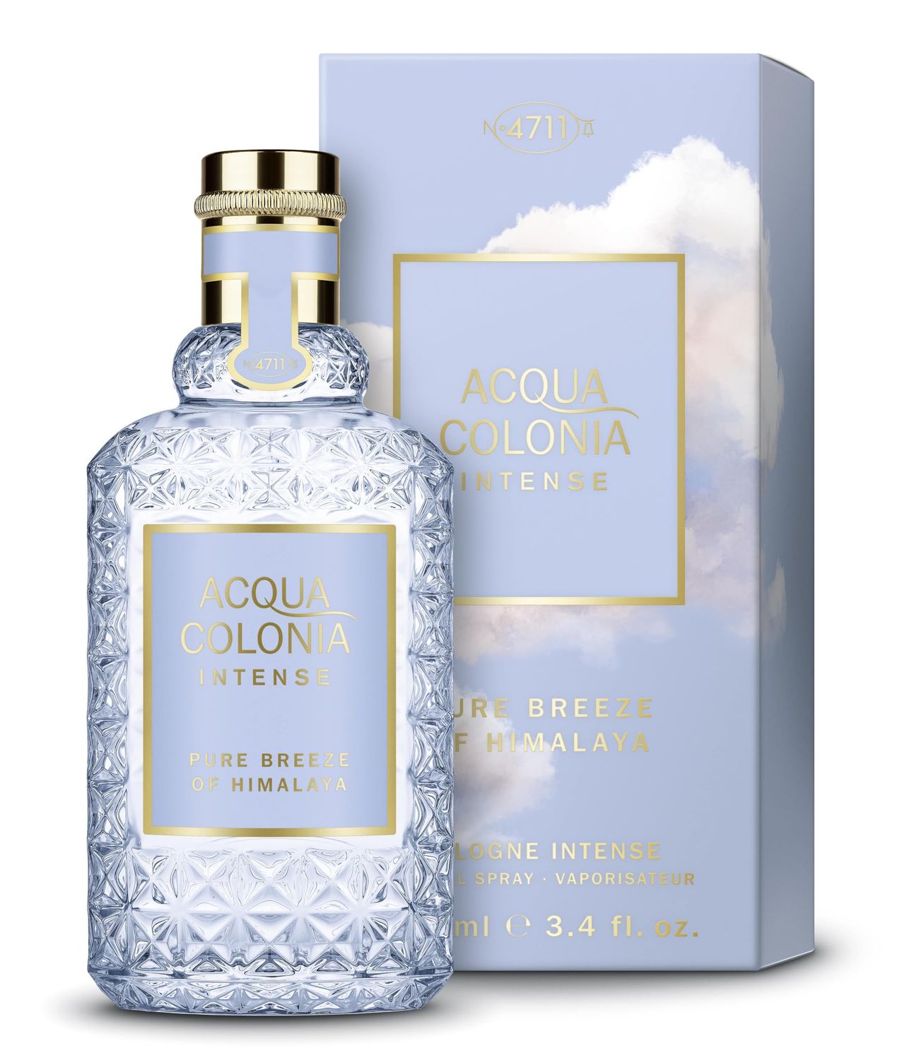 Muelhens 4711 Acqua Colonia Intense Pure Breeze of Himalaya for Unisex - 3.4 oz EDC Spray