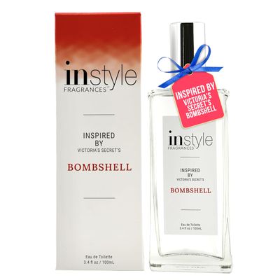 Instyle Fragrances Inspired by Victoria&#39;s Secret&#39;s Bombshell Eau de Toilette Fragrance for Women Vegan, Paraben Free Never Tested on Animals 3.4 Fluid Ounces