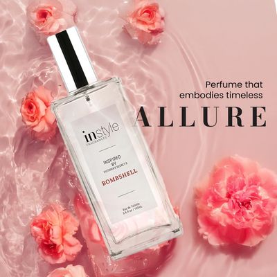 Instyle Fragrances Inspired by Victoria's Secret's Bombshell Eau de Toilette Fragrance for Women Vegan, Paraben Free Never Tested on Animals 3.4 Fluid Ounces
