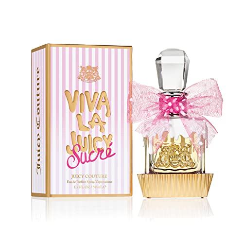 Juicy Couture Viva La Juicy Sucre Eau De Parfum, Women's Perfume with Notes of Peach, Orange Flower Whipped Cream - Fruity Sweet Perfume for Women, EDP Spray, 1.7 fl. oz