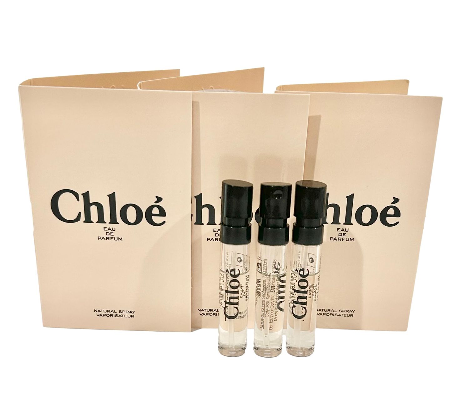 Chloe Eau De Parfum Sample Perfume WOMEN Spray 1.2 ml 0.04 oz - set of 3
