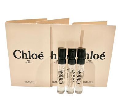 Chloe Eau De Parfum Sample Perfume WOMEN Spray 1.2 ml 0.04 oz - set of 3