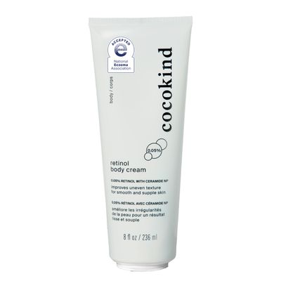 Cocokind Retinol Body Cream, Youthful Body Skin Treatment, All Skin Types including Sensitive Skin, Fragrance Free, Cruelty Free, Vegan, 8 fl oz