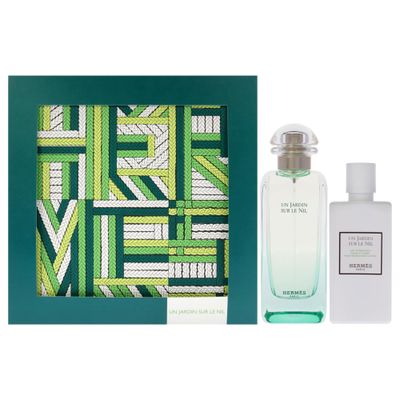 Hermes Un Jardin Sur Le Nil for Women - 2 Pc Gift Set 3.4oz EDT Spray, 2.7oz Body Lotion