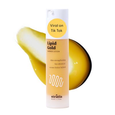 Stratia Lipid Gold - Skin-Strengthening Ceramide Moisturizer with Niacinamide, Hydrates Soothes All Skin Types, 1.7 Fl Oz