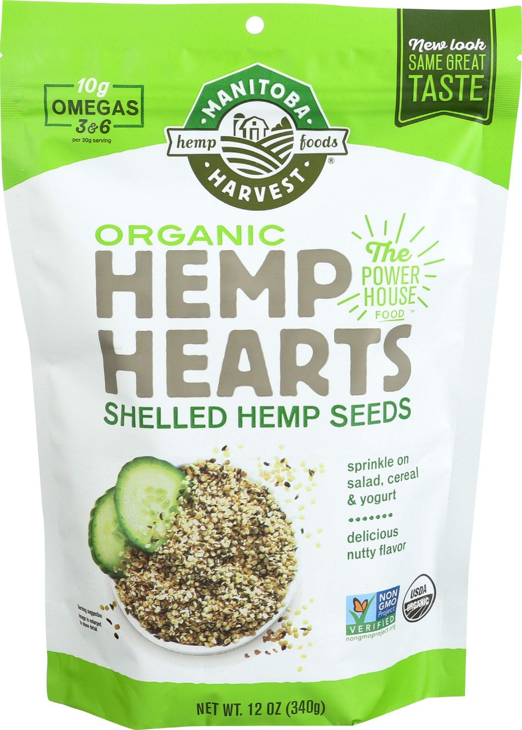 Manitoba Harvest, Hemp Hearts Organic, 12 Ounce