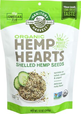 Manitoba Harvest, Hemp Hearts Organic, 12 Ounce