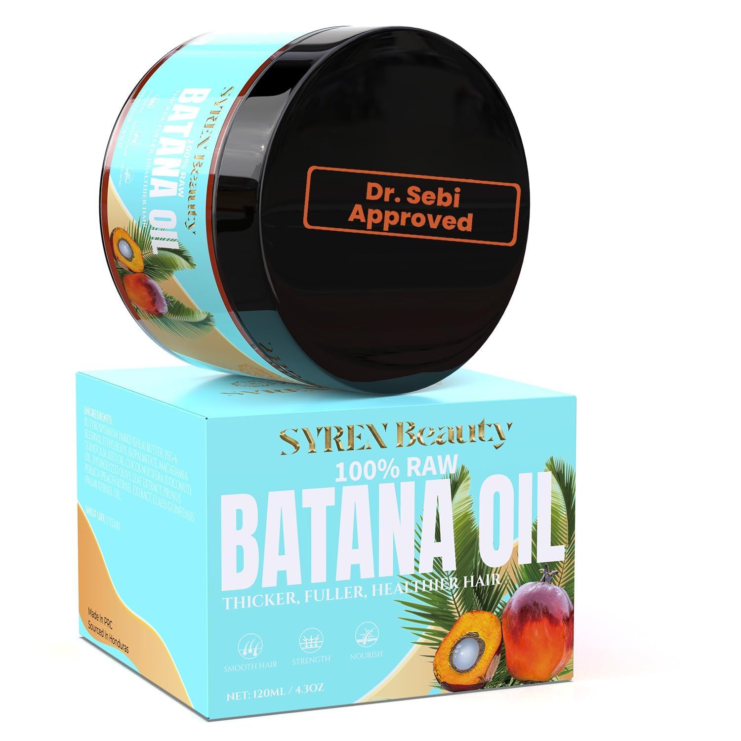 Organic Batana Oil for Hair Growth - 100 Pure Batana Oil from Honduras - Prevents Hair Loss, Eliminates Split Ends Increases Shine