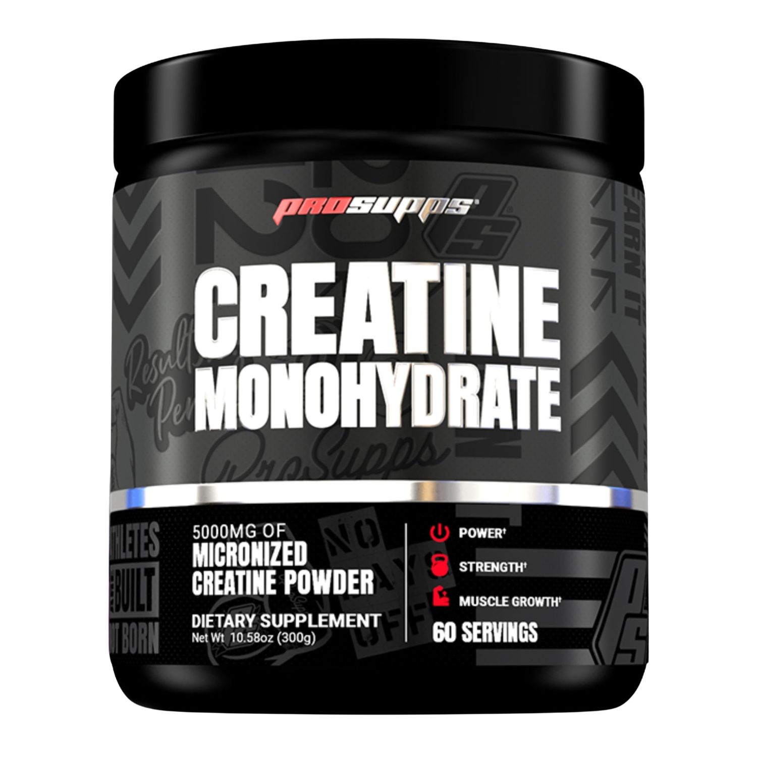 PROSUPPS Creatine Monohydrate Powder - 100 Pharmaceutical Grade Micronized Supplement for Muscle Growth and Recovery (5,000mg, 60 Servings)