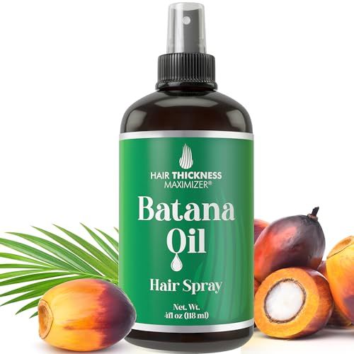 Batana Oil for Hair Growth Spray - Raw Batana from Honduras. Vegan Leave In Conditioner For Women, Men. Strengthens Hydrates Thinning, Dry Hair for a Healthier-Looking Scalp