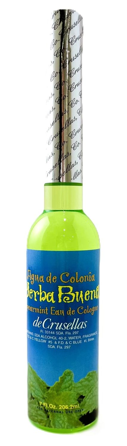 Crusellas Spearmint Cologne (Agua De Colonia Yerba Buena) 7 Fl. Oz.