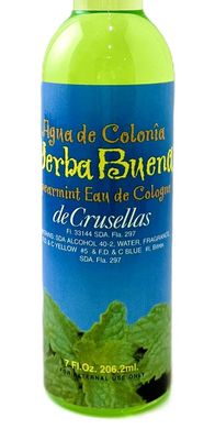 Crusellas Spearmint Cologne (Agua De Colonia Yerba Buena) 7 Fl. Oz.