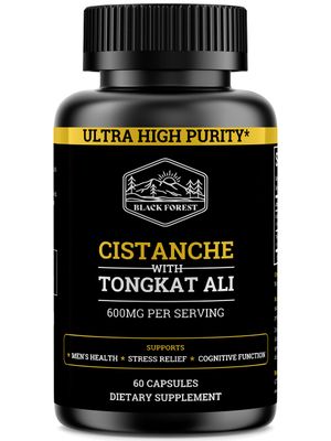 Cistanche Tubulosa 200mg Tongkat Ali 400mg (Max Purity) 2 Month Supply (50 Echinacoside 10 Acetoside with Tongkat Ali for Men 2001 (Longjack) Eurycoma Longifolia) similar to Fadogia Agrestis