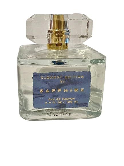 Sapphire Eau de Parfum for Women, 3.4 Fl Oz, 100 ml, Notes of Peach, Rosewater and Musk