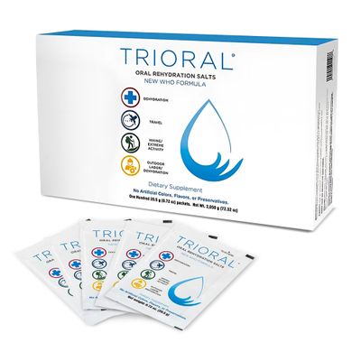 TRIORAL Hydration Electrolytes Powder (100Pack)-Rapid Rehydration Solution,Essential Hydrating Formula,Combat Dehydration from Workouts,Sports More, First Aid Kit,Travel Must-Haves,Drink Mix Packets