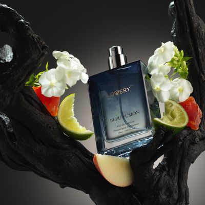 Blue Fusion Perfume for Men, Mens Cologne Set 4 in 1 Perfume Set Colognes Gift Set - 4 Piece Parfum, Antiperspirant Deodorant Stick, Body Lotion, Cologne - Masculine Birthday Gifts Perfumes for Men