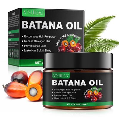 Raw Batana Oil for Hair Growth - 100 Natural Botana Oil from Honduras, Eliminate Hair Split Ends, Restores Damaged Hair and Scalp, Enhances Hair Radiance Nourishment, All Hair Types 120 G