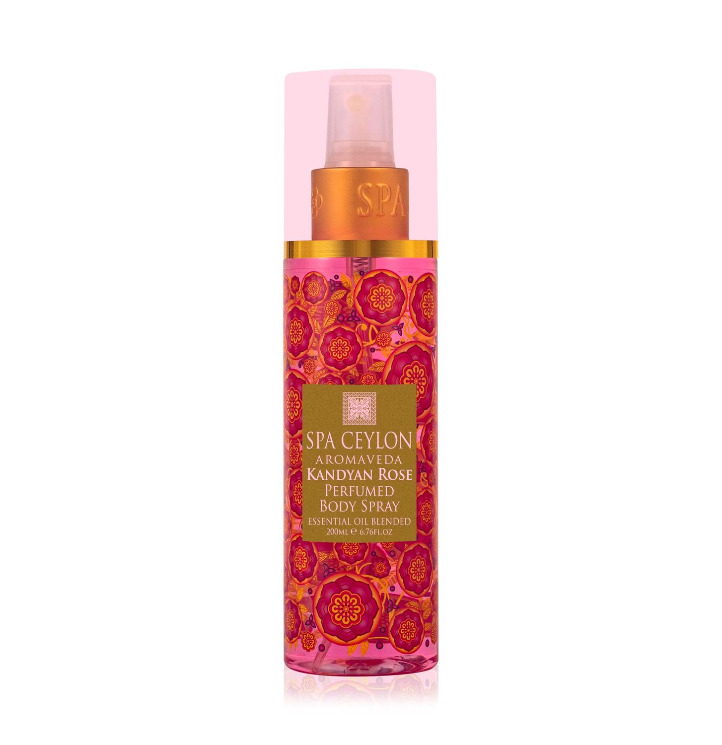 SPA CEYLON Kandyan Rose Body Spray Exquisite Women&#39;s Fragrance Mist with Romantic Floral Notes Rose Geranium Essence Ideal for All Skin Types