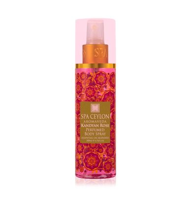SPA CEYLON Kandyan Rose Body Spray Exquisite Women&#39;s Fragrance Mist with Romantic Floral Notes Rose Geranium Essence Ideal for All Skin Types