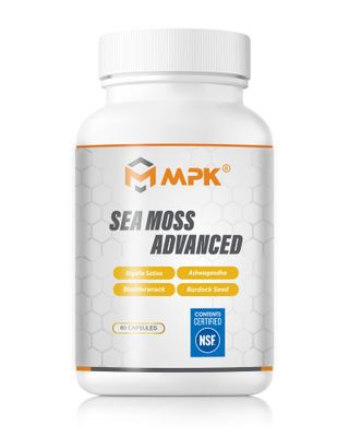 MPK 3000 mg Sea Moss Advanced Ashwagandha,Bladderwrack, sea Moss Black Seed Oil ashwagandha gingerBurdock Root Sea Moss Black Seed Oil Ashwagandha Ginger(60 Capsules, Coastal Flavor)