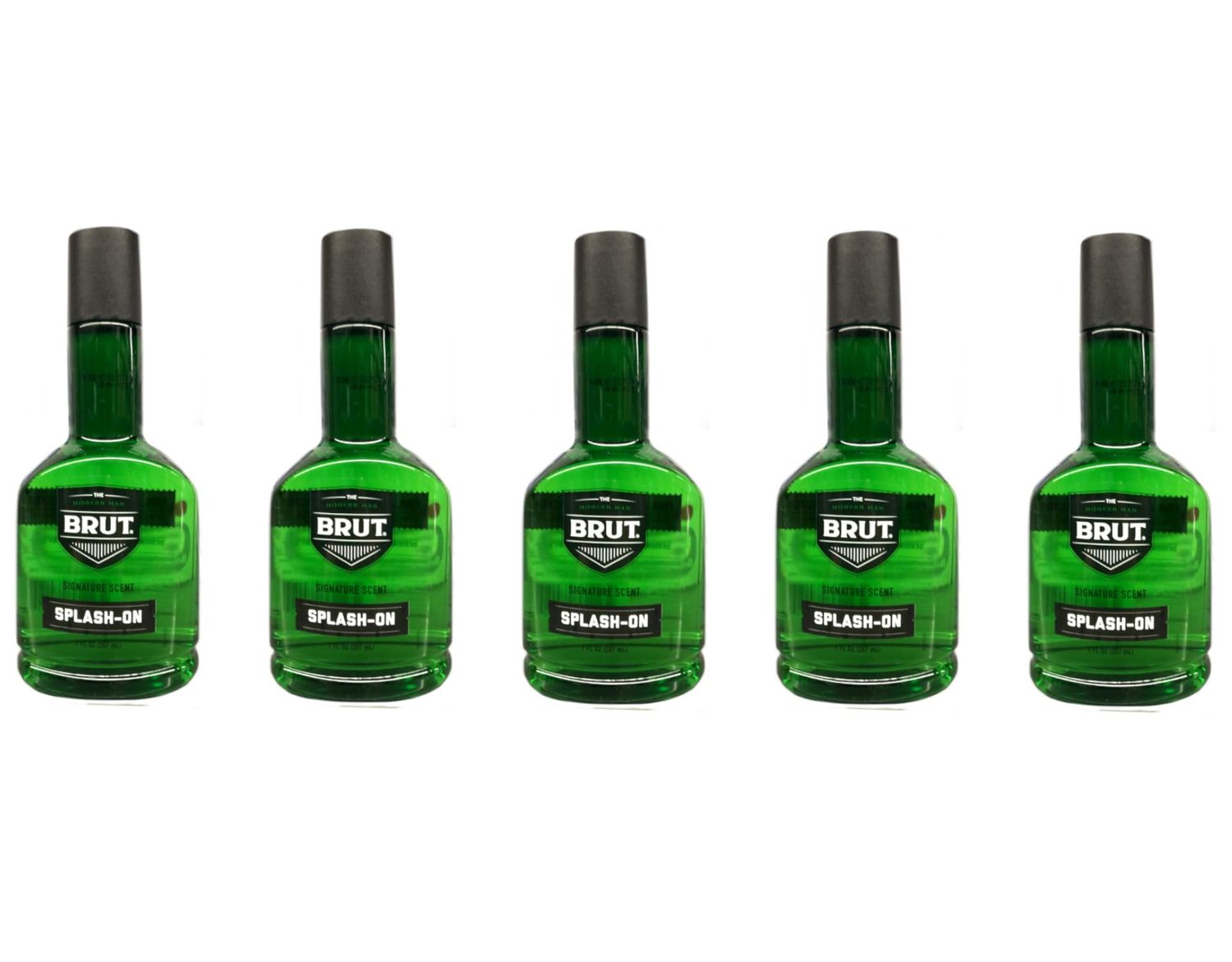 Brut Signature Scent Splash-On 7 OZ (PLASTIC BOTTLE) (Package Of 5)