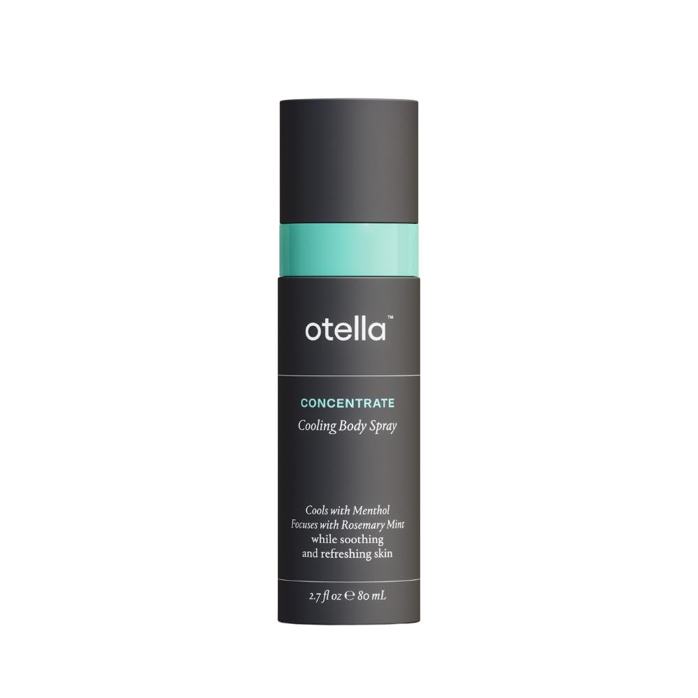 Otella Cooling Body Spray with Menthol and Aromatherapy Rosemary Mint Scent to help you Concentrate, 2.7 oz. Anytime Immediate Heat Relief TSA Approved Gluten Free Vegan Paraben Free