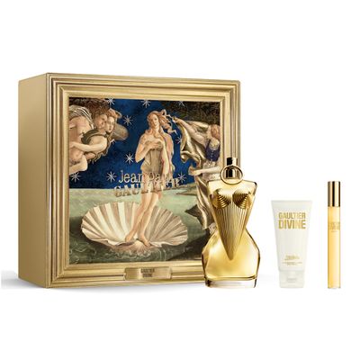 Jean Paul Gaultier Divine Gift Set (EDP 3.4 fl. oz Body Lotion 2.5 fl. oz EDP Mini 0.34 fl. oz)