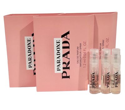 Prada PARADOXE Sample Perfume WOMEN Spray Vial 1.2 ml 0.04 oz - Set of 3