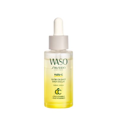 Shiseido Waso YUZU-C Glow-On Shot Serum - 0.94 oz - Targets Dullness, Boosts Radiance Prevents Early Signs of Aging - 24-Hour Hydration - Vegan, Fragrance Free Non-Comedogenic