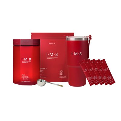 IM8 Daily Ultimate Essentials All-in-One Multivitamin Supplement (30 Servings, Starter Kit - Scoop Tumbler Included)