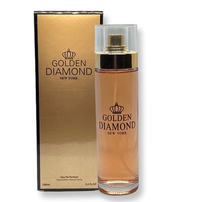 Secret Plus Golden Diamond Eau de Parfum for Women 3.4 Fl Oz Floral Classic Fragrance