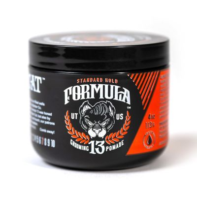 Formula 13 Pomade for Men - Medium Hold Water Based Mens Hair Gel and Hair Wax - Mens Hair Pomade, Hair Gel for Men, and Hair Clay that has a Warm Masculine Fragrance, Great Slick Back Hair Products