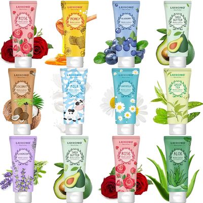 12 Pack Body Lotion Gift Set for Women,Natural Fragrance Body Care Cream Moisturizing Travel Size Body Lotion With Shea Butter and Aloe,Bulk Body Lotion Sets, Christmas Stocking Stuffers Valentines