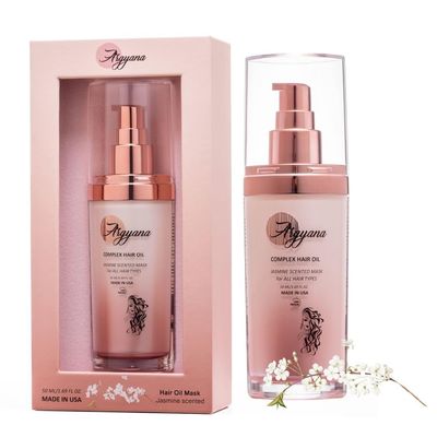 Argyana Hair Conditioning Mask for Dry and Damaged Hair - Repairs, Improves Texture and Manageability, Protects from Sun Damage - Jasmine Fragrance - Unisex - For Straight, Wavy, Curly Hair, (50 ml)