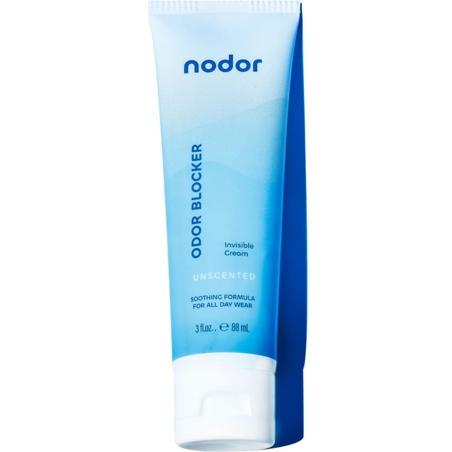 Nodor Whole Body Deodorant - Aluminum Free Invisible Cream - Stain-Free, Fragrance-Free, Scent-Free, Skin Safe - 3 oz (Unscented)