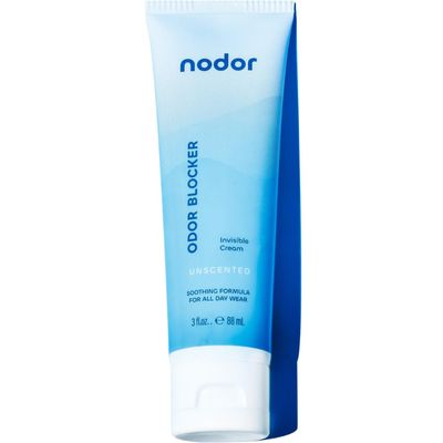 Nodor Whole Body Deodorant - Aluminum Free Invisible Cream - Stain-Free, Fragrance-Free, Scent-Free, Skin Safe - 3 oz (Unscented)