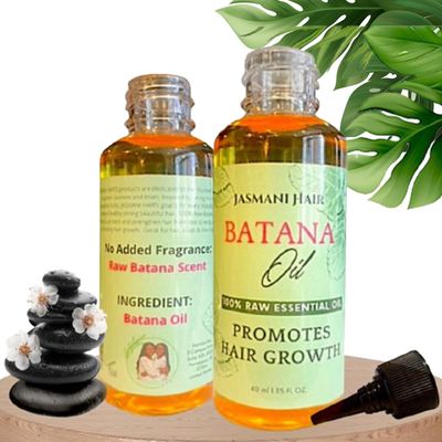 Batana Oil, 100 Raw Essential Oil, Nourishing Scalp Oil that Promotes Hair Growth for Men Women and Family, Strengthening Hair Skin Radiance, 40ml 1.35 oz