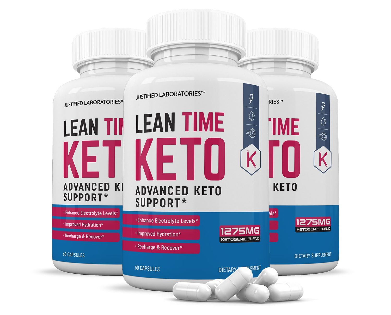 (3 Pack) Lean Time Keto Pills 1275MG New Improved Formula Contains Apple Cider Vinegar Extra Virgin Olive Oil Powder Green Tea Leaf 180 Capsules