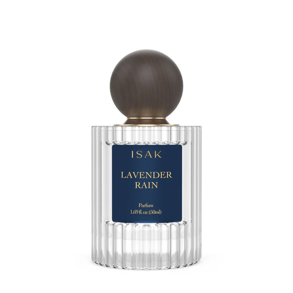 ISAK Eau De Parfum Lavender Rain 50ML for Women Men, 8-10 Hours Long Lasting Unisex Perfume, Premium Luxurious Fragrance, Refreshing Lavender Scent, Ideal Gift for Him Her