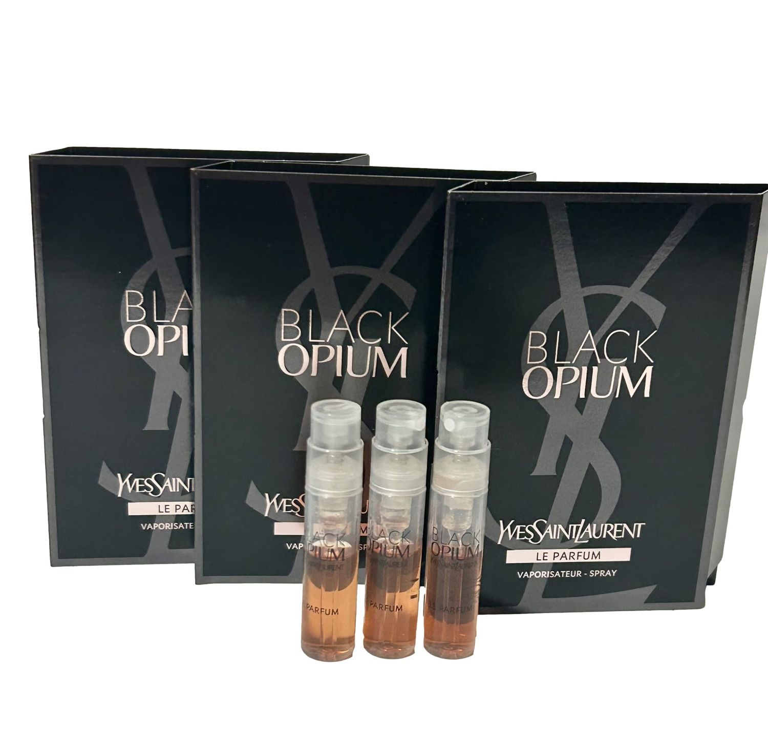 Yves Saint Laurent YSL Black Opium LE PARFUM Sample Women Perfume 1.2 ml 0.04 oz - set of 3