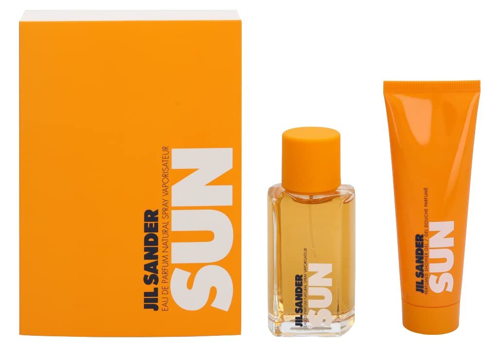 Jil Sander Sun for Women EDP Gift Set - 2.5 oz Eau De Parfum Spray 2.5 oz Perfumed Shower Gel