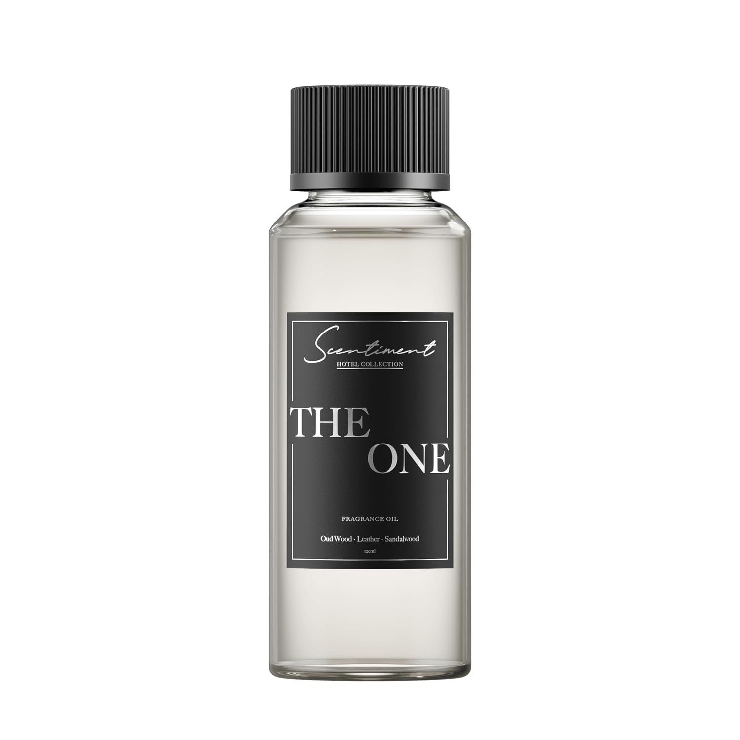 Scentiment - The One Hotel Diffuser Oil Aromatherapy Fragrance Inspired by 5-Star Hotels Notes of Cardamom, Leather, Lemon with Cinnamon Sandalwood (120ml, The One) (120ml, The One)