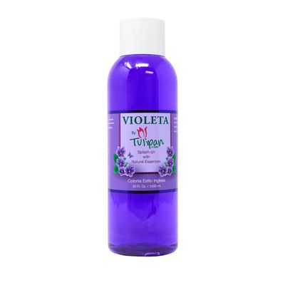 Tulipan De Espana Violet Cologne, 32 fl oz - Classic Violet Scent, Soothing and Calming, Ideal for Relaxation and Sleep, Multi-Purpose Use