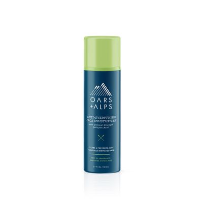 Oars Alps Anti-Everything Facial Moisturizer with 1.0 Salicylic Acid Anti Acne Treatment, Fragrance Free Acne Fighting Face Moisturizer, Non-Greasy Free of Parabens Phthalates, 1.7 fl. oz